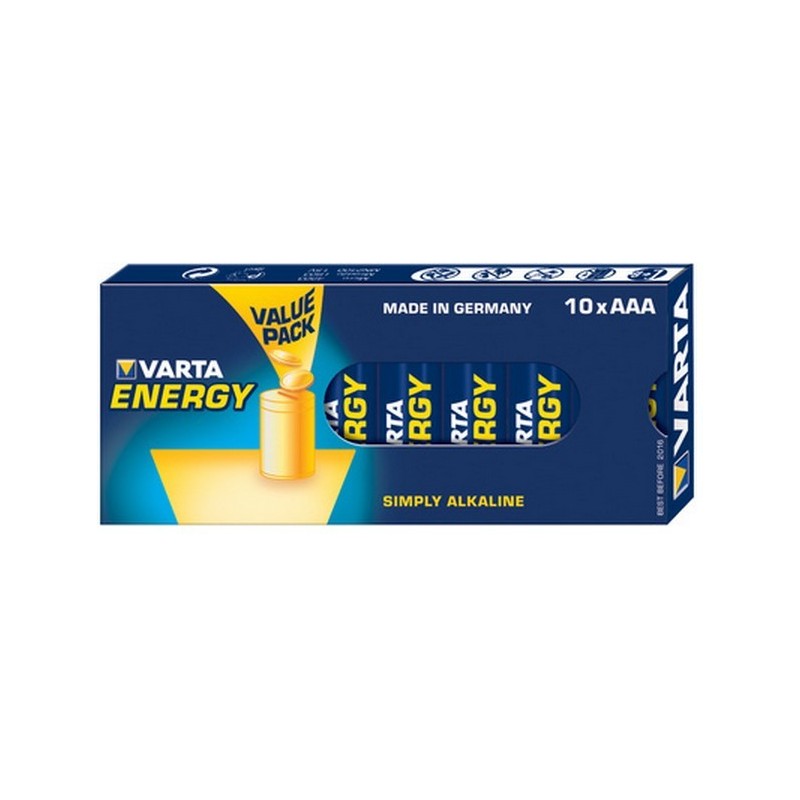 VARTA Energy Batterie Mignon AAA LR3 10er Retail Box 04103229410